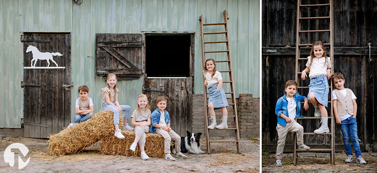 Fotoshoot door fotograaf Waalwijk op een boerderij.