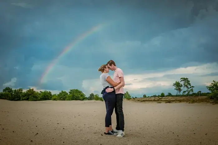 Fotograaf Waalwijk voor loveshoot in de Roestelberg.