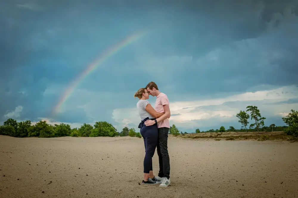 Fotograaf Waalwijk voor loveshoot in de Roestelberg.