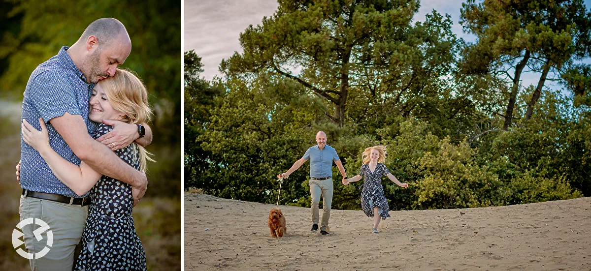 Loonse duinen tijdens een loveshoot.