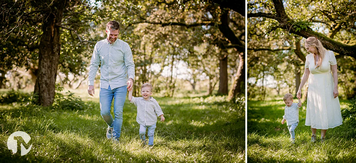 Fotoreportage met jong gezin in buiten locatie in Brabant