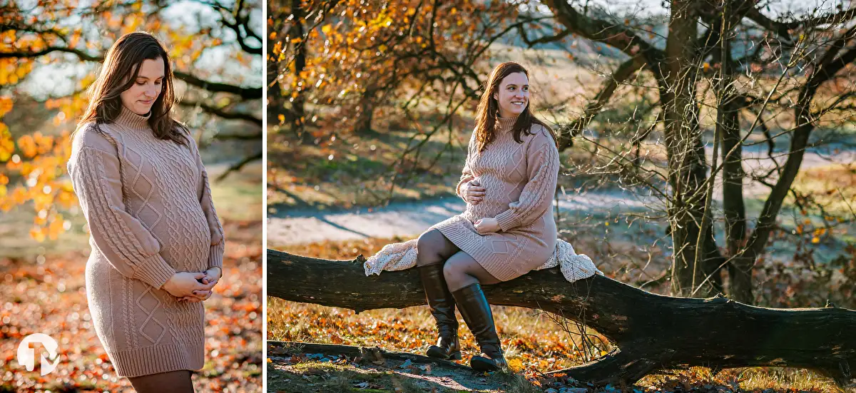 Zwangerschapsshoot in de Loonse en Drunense duinen.