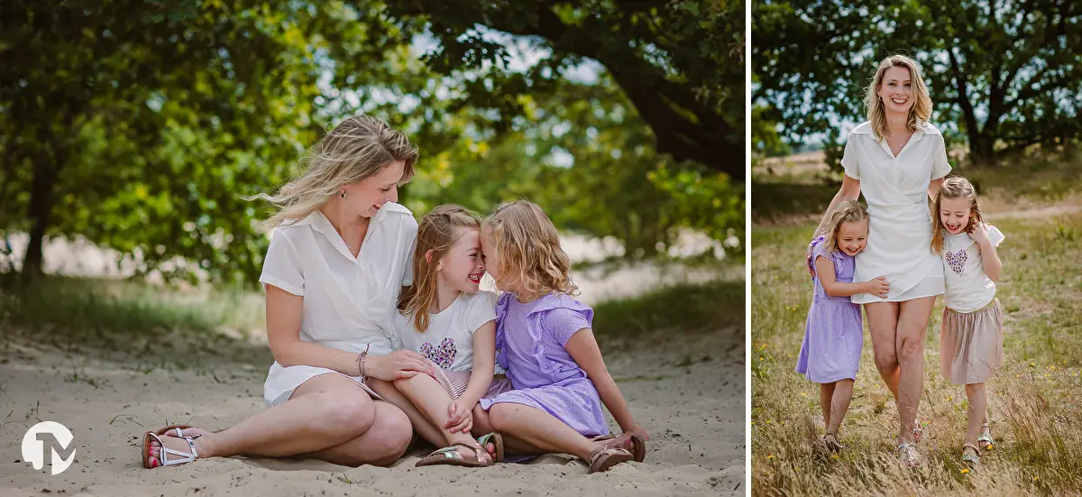 Fotoshoot met moeder en dochter in Brabant.
