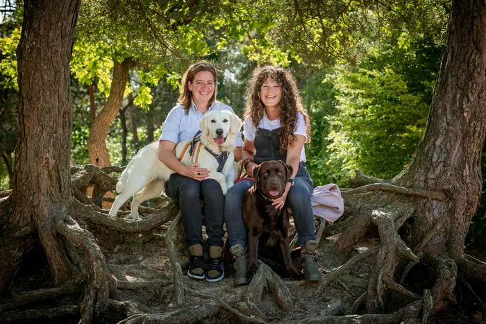 Fotoshoot met twee honden in de Loonse duinen, Kaatsheuvel